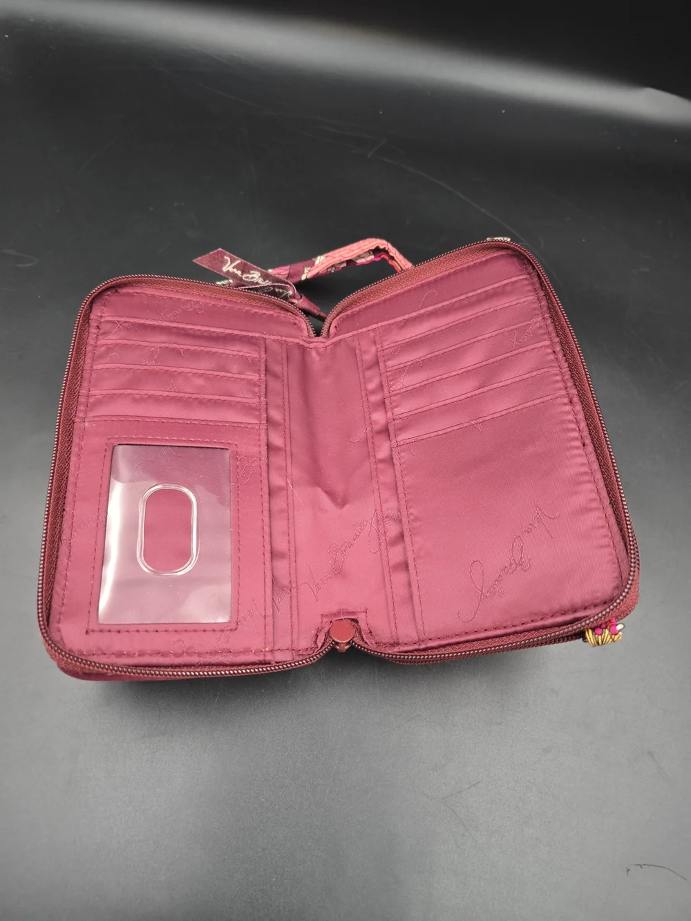 Vera Bradley Pink Floral Quilted Wristlet